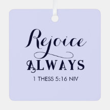 Verheug u in het Bijbelvers Christelijk blauw