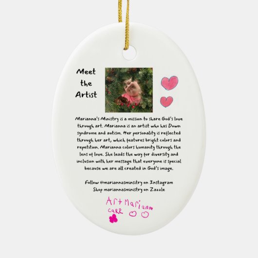 Verheug u in het Lord Snowman Ornament (Achterkant)