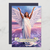 Verheug u! Jezus is verrezen. Religieuze Pasenkaar Feestdagenkaart (Voorkant / Achterkant)