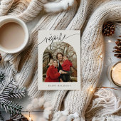 Verheug u op de minimalistische kerstkaart voor he