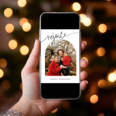 Verheug u op de minimalistische kerstkaart voor he