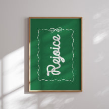Verheug u op het Green Christmas Holiday Poster