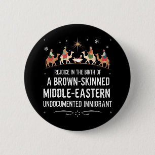 Verheug U Over De Geboorte Van Een Bruinhuidige Mi Ronde Button 5,7 Cm