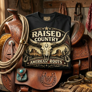 Verheven Amerikaanse Roots in Landelijke Stijl V T-shirt