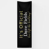 Verhoging gebouw verlaten spandoek (Verticaal)