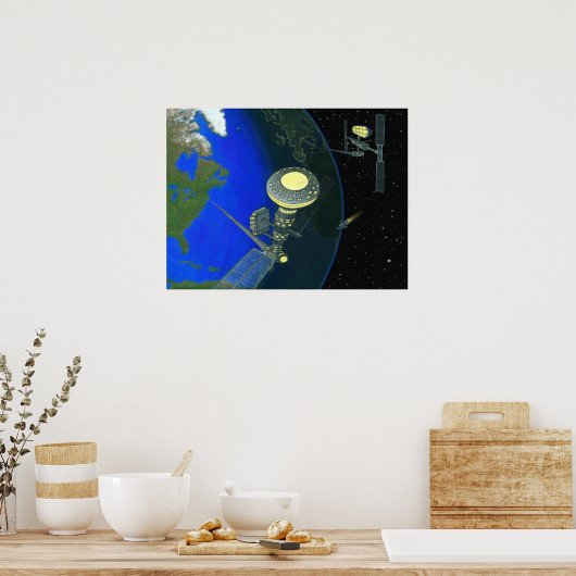 Verhoging ruimtestation poster (Keuken)