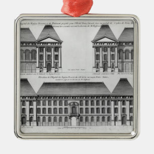 Verhoging van de "Hopital des Enfants"-forel Metalen Ornament