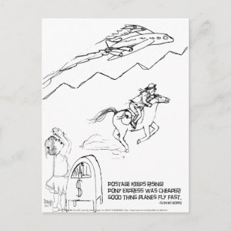 Verhoging van de postsnelheid haiku briefkaart