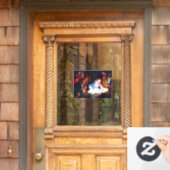 Verhoging van de schaaphersen raamsticker (Huis Deur)