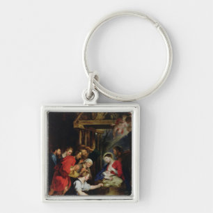 Verhoging van de schaaphersen sleutelhanger