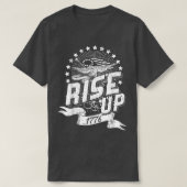 Verhoog 1.776 Onafhankelijkheidsdag T-shirt (Design voorkant)