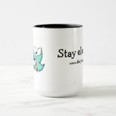 Verhoog de 15oz Ringer-Mok met Butterfly Mok (Midden)