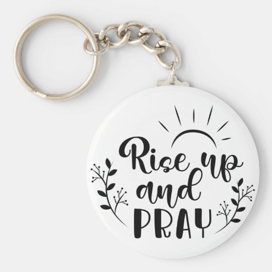 Verhoog de Sleutelhanger van de Button van de Pray (Voorkant)