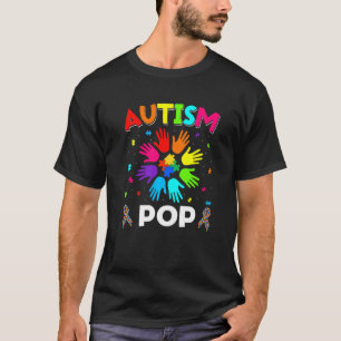Verhoog Hand Autisme Bewustzijn Pop Familie Steun T-shirt