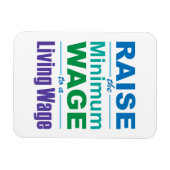 Verhoog het minimumloon naar een leefbaar loon magneet (Horizontaal)