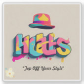 "Verhoog je blik" Sticker (Voorkant)