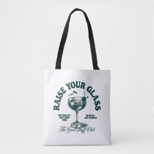 Verhoog je glas Vintage Cocktail Club Design Draagtas
