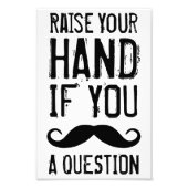 Verhoog je hand foto afdruk (Voorkant)