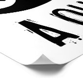 Verhoog je hand poster (Hoek)