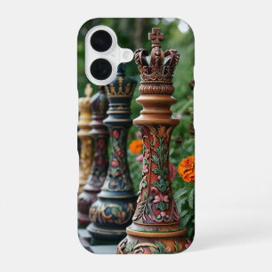 Verhoog je iPhone-spel met op schaken geïnspireerd iPhone 16 Hoesje