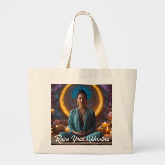 Verhoog Je Trilling Groot Grote Tote Bag (Voorkant)