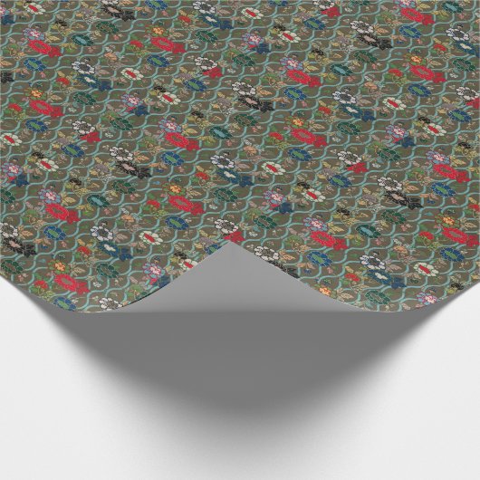 Verhoog uw geschenken met Elegantie: Japanse Bloem Cadeaupapier (Hoek)