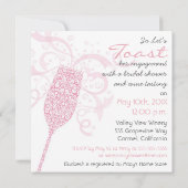 Verhoog uw glazen uitnodiging (Achterkant)