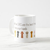 Verhoog uw handdrukken het beste gefingeerde citaa koffiemok (Voorkant links)