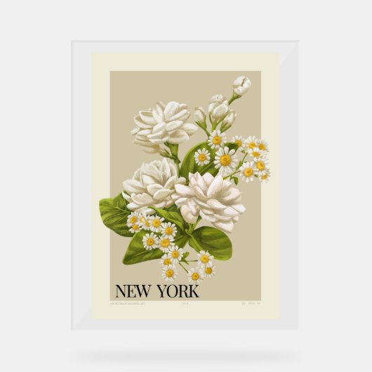 Verhoog uw interieur met Flowers NEW YORK POSTER (Voorkant)