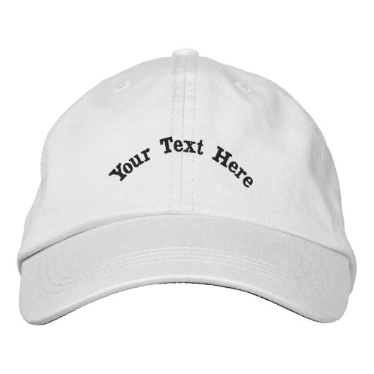 Verhoog uw look met Jouw tekst Here Custom-Pet Geborduurde Pet (Voorkant)