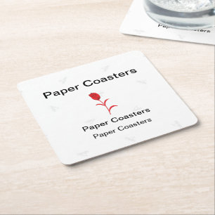 Verhoog uw merk met hoogwaardige papieren coasters vierkante kartonnen onderzetter