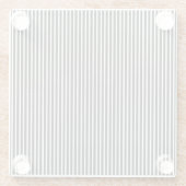 Verhoog uw merk met papier van hoge kwaliteit Onde Glazen Onderzetter (Achterkant)