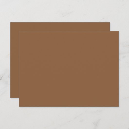 Verhoog uw ontwerp met een bruine achtergrond briefkaart (Voorkant / Achterkant)