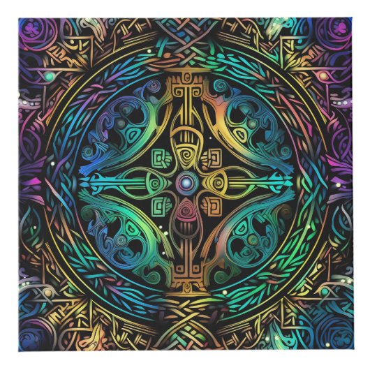 Verhoog uw ruimte met Abstracte Photo Cube Art Kubus (Voorkant)