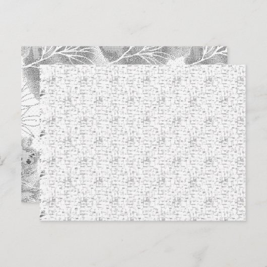 Verhoog uw ruimte met een witte en zwarte achtergr briefkaart (Voorkant / Achterkant)