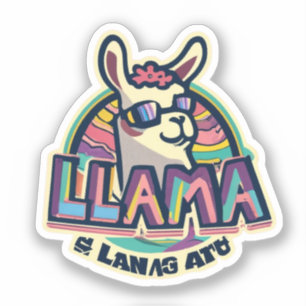 Verhoog uw stijl met Llama-geïnspireerde Sticker A