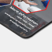 Verhoog uw werkruimte: Custom Black & Red Auto Bureaumat (Hoek)