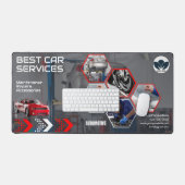 Verhoog uw werkruimte: Custom Black & Red Auto Bureaumat (Keyboard & Muis)