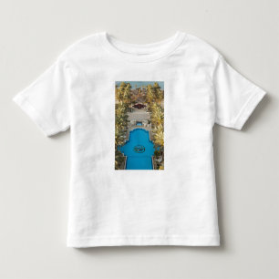 Verhoogd aanzicht zwembad Herods Palace Hotel Kinder Shirts