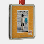 Verhoogd door pinguïns metalen ornament (Rechts)