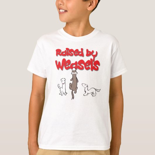 Verhoogd door wapens t-shirt (Voorkant)