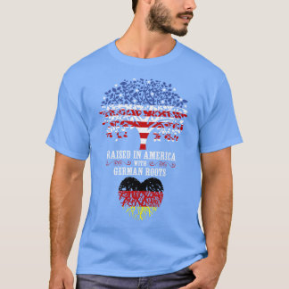 Verhoogd in Amerika met Duitse wortels T-shirt