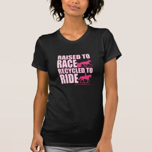 Verhoogd naar ras gerecycled naar Ride T-shirt