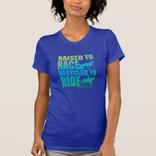 Verhoogd naar ras gerecycled naar Ride T-shirt