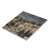 Verhoogd uitzicht van de stad Jerusalem YMCA-toren Tegeltje (Zijkant)