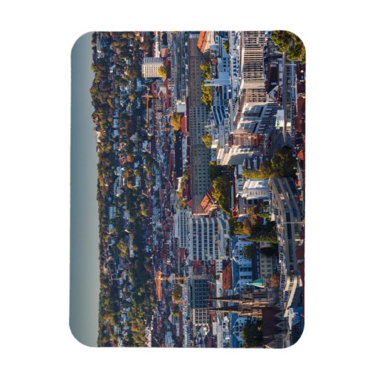 Verhoogd Uitzicht van Stuttgart Magneet (Verticaal)