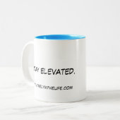 Verhoogde 11oz Mok met twee tonen (Voorkant links)