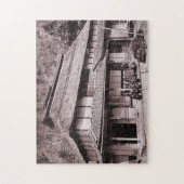 Verhoogde dakboerderij van Mimasaka Legpuzzel (Verticaal)