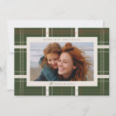 Verhoogde Plaid Gezellige Cabin Forest Beige en Gr Feestdagenkaart (Voorkant)