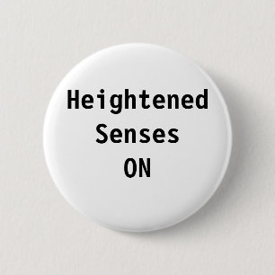VerhoogdeBezintuigenON Ronde Button 5,7 Cm